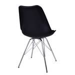 Chaises Vaire (lot de 2) Matière plastique / Acier - Noir