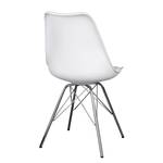 Chaises Vaire (lot de 2) Matière plastique / Acier - Blanc