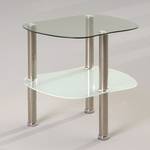 Beistelltisch Verines Glas / Metall - Silber