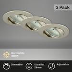 LED-inbouwlamp Attach Dim polycarbonaat / ijzer - 3 lichtbronnen