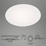 LED-inbouwlamp Flat In polycarbonaat / ijzer - 3 lichtbronnen