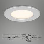 LED-inbouwlamp Thin polycarbonaat / ijzer - 3 lichtbronnen