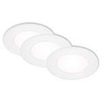 LED-inbouwlamp Flat In polycarbonaat / ijzer - 3 lichtbronnen