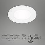 LED-inbouwlamp Flat In polycarbonaat / ijzer - 3 lichtbronnen