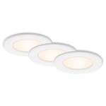LED-inbouwlamp Thin polycarbonaat / ijzer - 3 lichtbronnen
