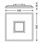 LED-Deckenleuchte  Geo Polycarbonat / Eisen - 1-flammig