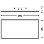 Plafonnier Frameless Polycarbonate / Fer - 1 ampoule