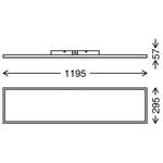 LED-plafondlamp Frameless polycarbonaat / ijzer - 1 lichtbron