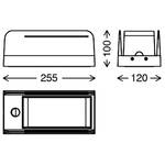 LED-Wandleuchte  Boks Polycarbonat / Eisen - 1-flammig