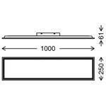 LED-plafondlamp Piatto polycarbonaat / ijzer - 1 lichtbron