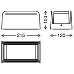 LED-Wandleuchte  Boks Polycarbonat / Eisen - 1-flammig