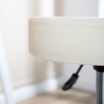 Tabouret pivotant Leek Imitation cuir / Métal - Blanc