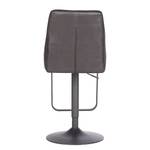 Chaises de bar Tessel (lot de 2) Microfibre / Fer - Noir vintage / Noir