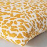 Kussensloop Leopardo textielmix - Mosterdgeel