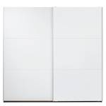 Armoire à portes coulissantes Santiago Basic - Blanc alpin - Largeur : 218 cm - Basic - Sans portes miroir