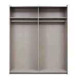 Armoire à portes coulissantes Santiago Basic - Blanc alpin - Largeur : 175 cm - Basic - Avec portes miroir