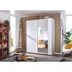 Armoire à portes coulissantes Santiago Premium - Blanc alpin - Largeur : 175 cm - Premium - Avec portes miroir