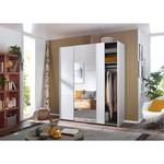 Armoire à portes coulissantes Santiago Premium - Blanc alpin - Largeur : 175 cm - Premium - Avec portes miroir