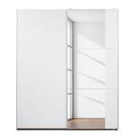 Schwebetürenschrank Santiago Premium - Alpinweiß - Breite: 175 cm - Premium - Mit Spiegeltür/-en