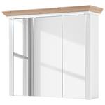 Armoire de toilette Jasmund Avec éclairage - Imitation pin blanc / Imitation chêne artisan - Largeur : 83 cm