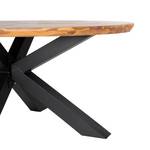 Table Crossford I Acacia massif / Fer - Acacia / Noir