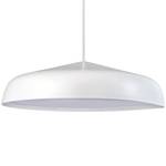LED-hanglamp Fura I staal / polyester PVC - 1 lichtbron - Wit