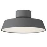 Plafonnier LED Alba Acier - 1 ampoule - Gris