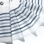 Bistrogordijn Kanya polyester - Wit/Blauw