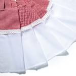 Bistrogordijn Josef polyester - Wit/rood