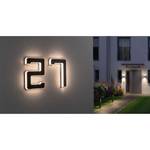 Numéro de maison lumineux Unac I Plexiglas - 1 ampoule