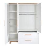 Armoire Finn Blanc - Bois manufacturé - 135 x 200 x 55 cm