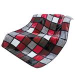 Plaid Antigua Polyester - Rouge