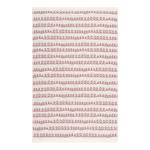 Vloerkleed Triangel katoen - Rozerood/wit - 160 x 230 cm