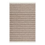 Tapis Triangle Coton - Beige / Blanc - 160 x 230 cm