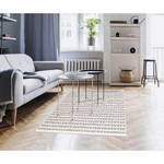 Tapis Triangle Coton - Blanc / Gris - 160 x 230 cm