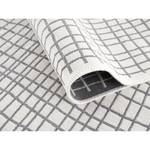 Teppich Dolche Baumwolle - Grau / Weiß - 160 x 230 cm
