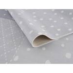 Kinderteppich Patchwork Polyester / Baumwolle - Hellgrau / Weiß - 90 x 160 cm