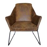 Fauteuil Belval Microfibre - Microfibre Gona: Marron