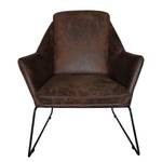 Fauteuil Belval Microvezel - Microvezel Gona: Donkerbruin