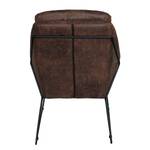 Fauteuil Belval Microfibre - Microfibre Gona: Marron foncé