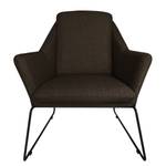 Fauteuil Belval Microvezel - Geweven stof Saba: Espresso