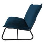 Fauteuil Mazac fluweel - Velours Ravi: Donkerblauw