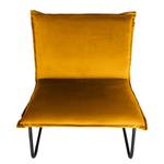 Fauteuil Mazac Velours - Velours Ravi: Jaune moutarde