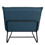 Fauteuil Mazac Microvezel - Geweven stof Saba: Marineblauw