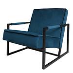 Fauteuil Novella Velours - Velours Ravi: Bleu foncé