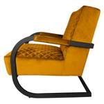 Fauteuil Liez Velours - Velours Ravi: Jaune moutarde