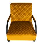 Fauteuil Liez Velours - Velours Ravi: Jaune moutarde