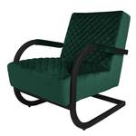 Fauteuil Liez fluweel - Velours Ravi: Antiek groen