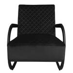 Fauteuil Liez Velours - Velours Ravi: Noir