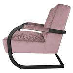 Fauteuil Liez fluweel - Velours Ravi: Mauve